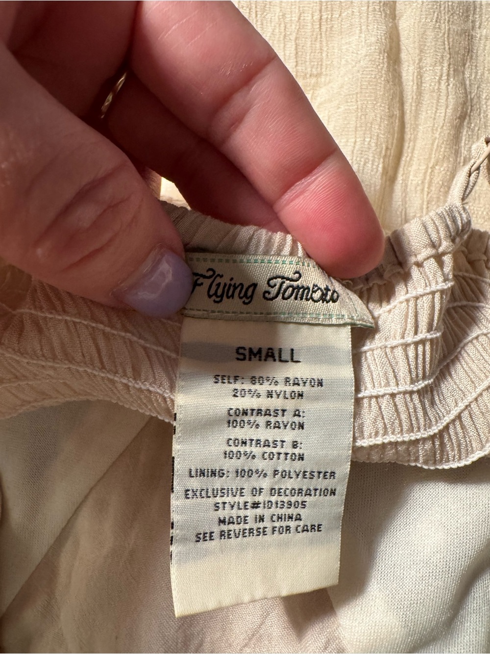 Flying Tomato size S Ivory Gray Embroidered Boho Empire Maxi Dress - Picture 8 of 10